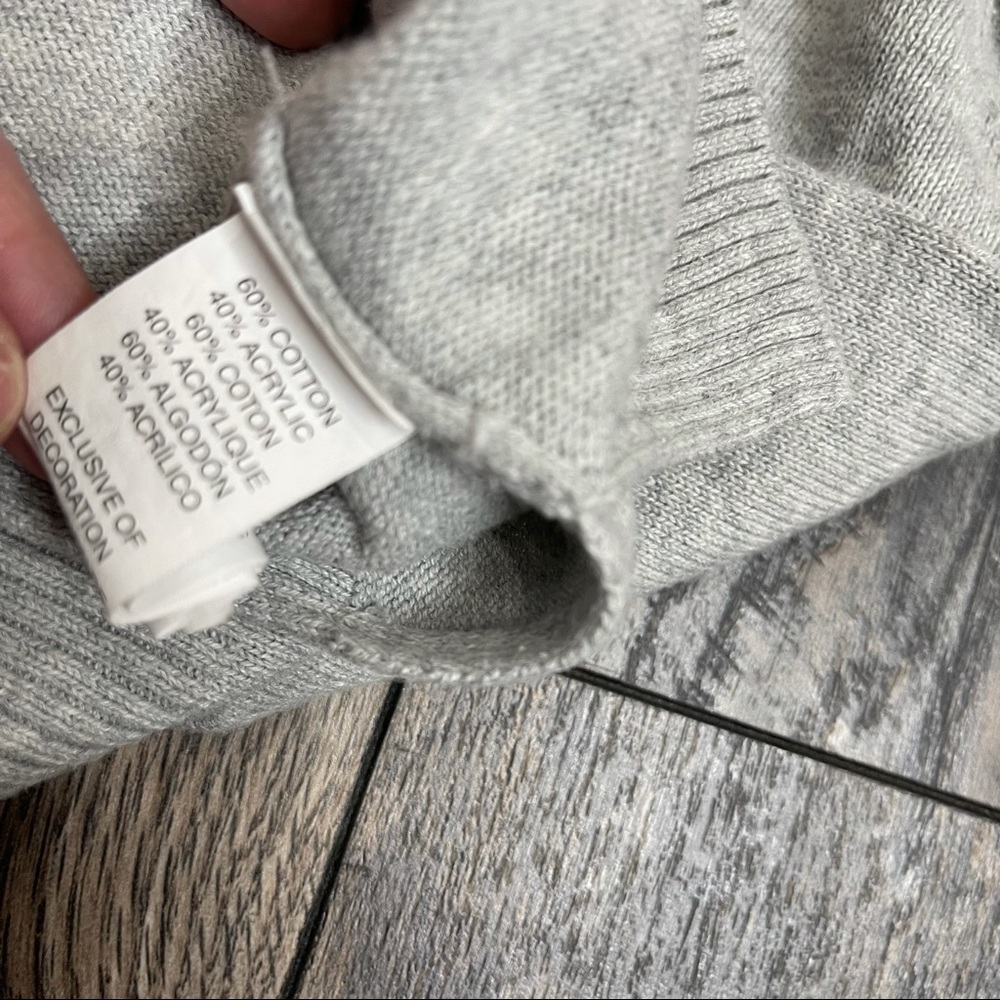 Childrens Place Toddler Girls Pink Knit Sweater W/ Sequin Butterfly Large 10/12 - Picture 2 of 3